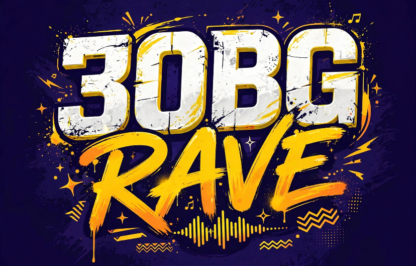 30BG RAVE logo